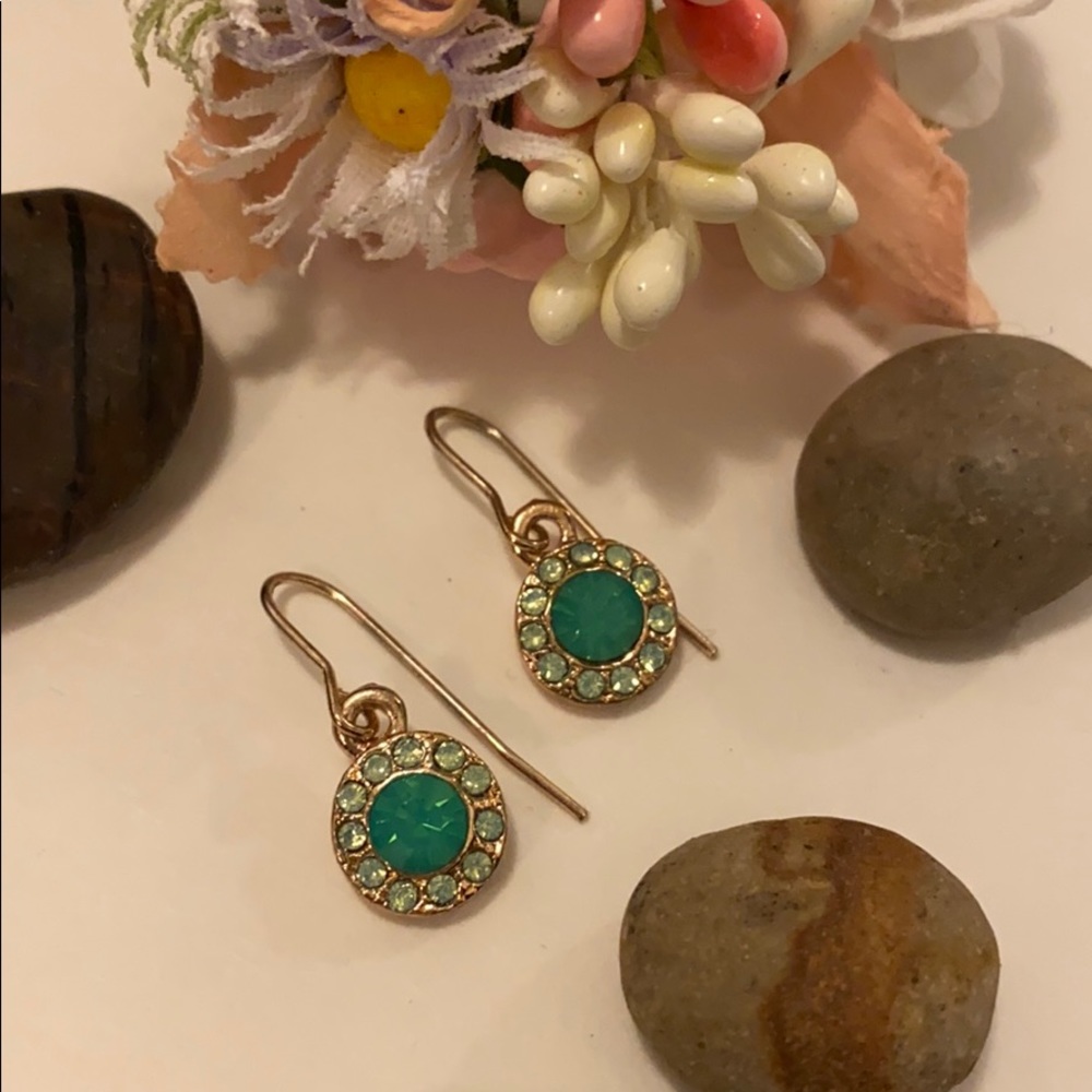 Dangling Teal/Turquoise Earring
